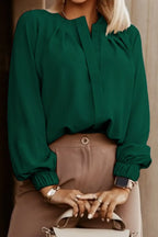 Button Up Round Neck Long Sleeve Shirt (24)