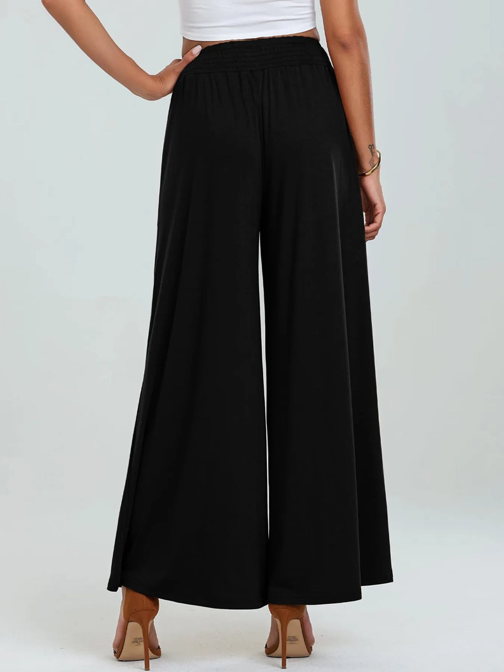 High-waisted Wide Leg Pants Pockets (17)