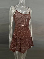 Rhinestone Decor Mini Cami Dress (16)