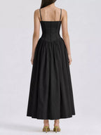 Floral Spaghetti Straps Midi Dress (12)