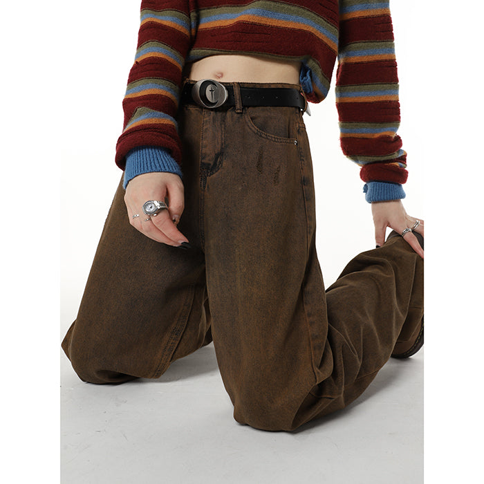 Retro Brown Jeans photo 4