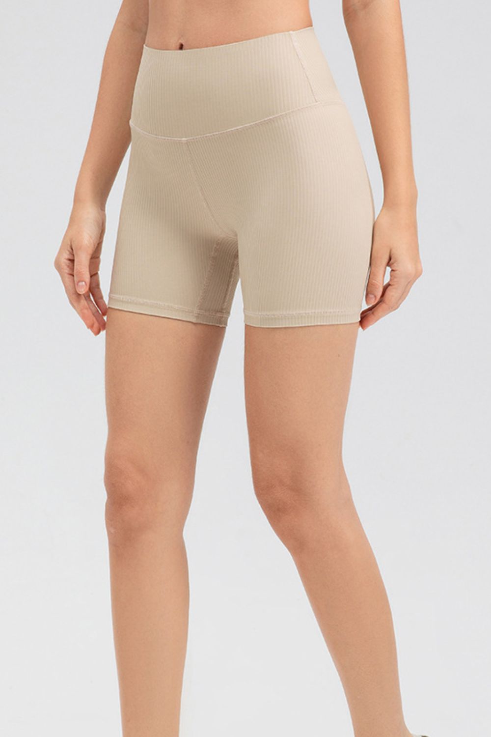 Wide Waistband Slim Fit Sports Shorts (7)