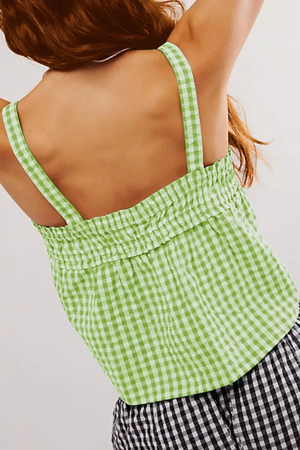 Tied Front Textured Square Neck Cami (14)