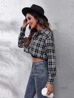 Button Down Printed Cropped Jacket (17)
