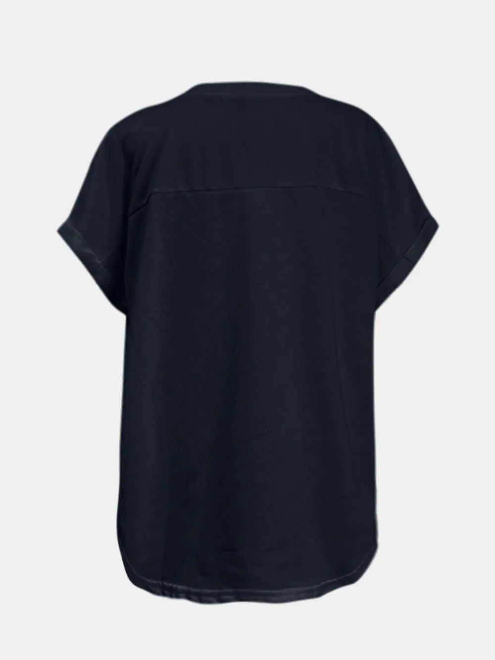 Sequin Round Neck Short Sleeve T-shirt (6)