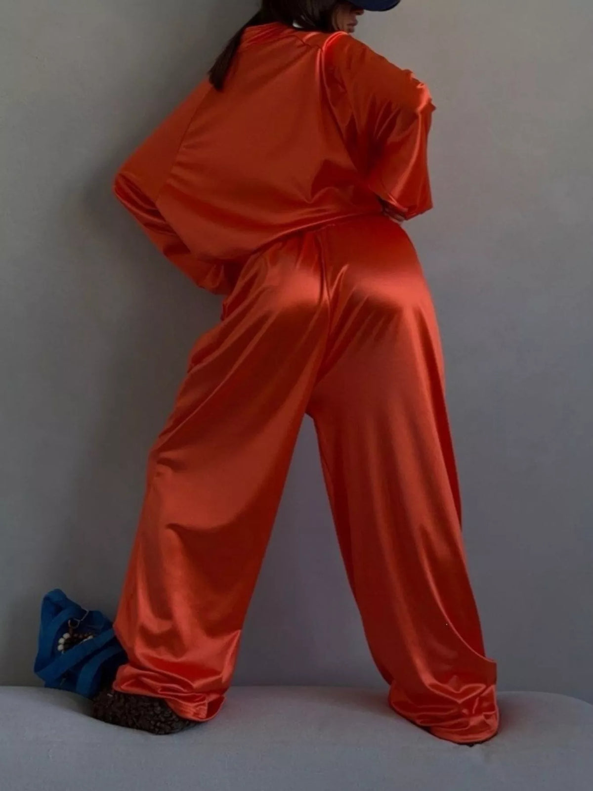 Zip Up Raglan Sleeve Jacket Pants Set (10)