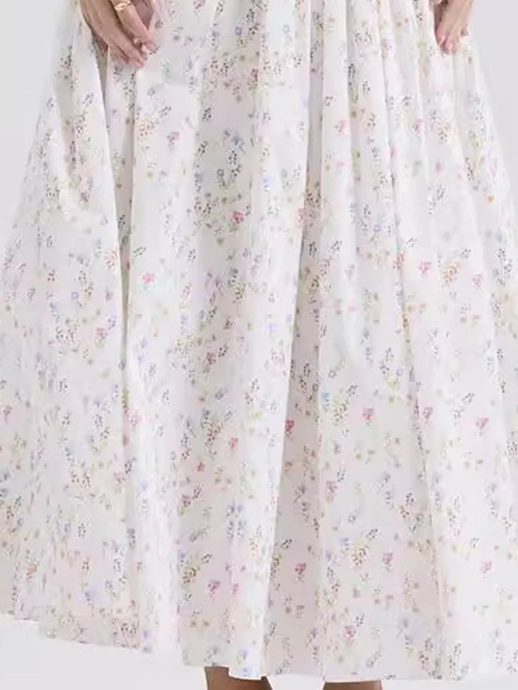 Floral Spaghetti Straps Midi Dress (23)