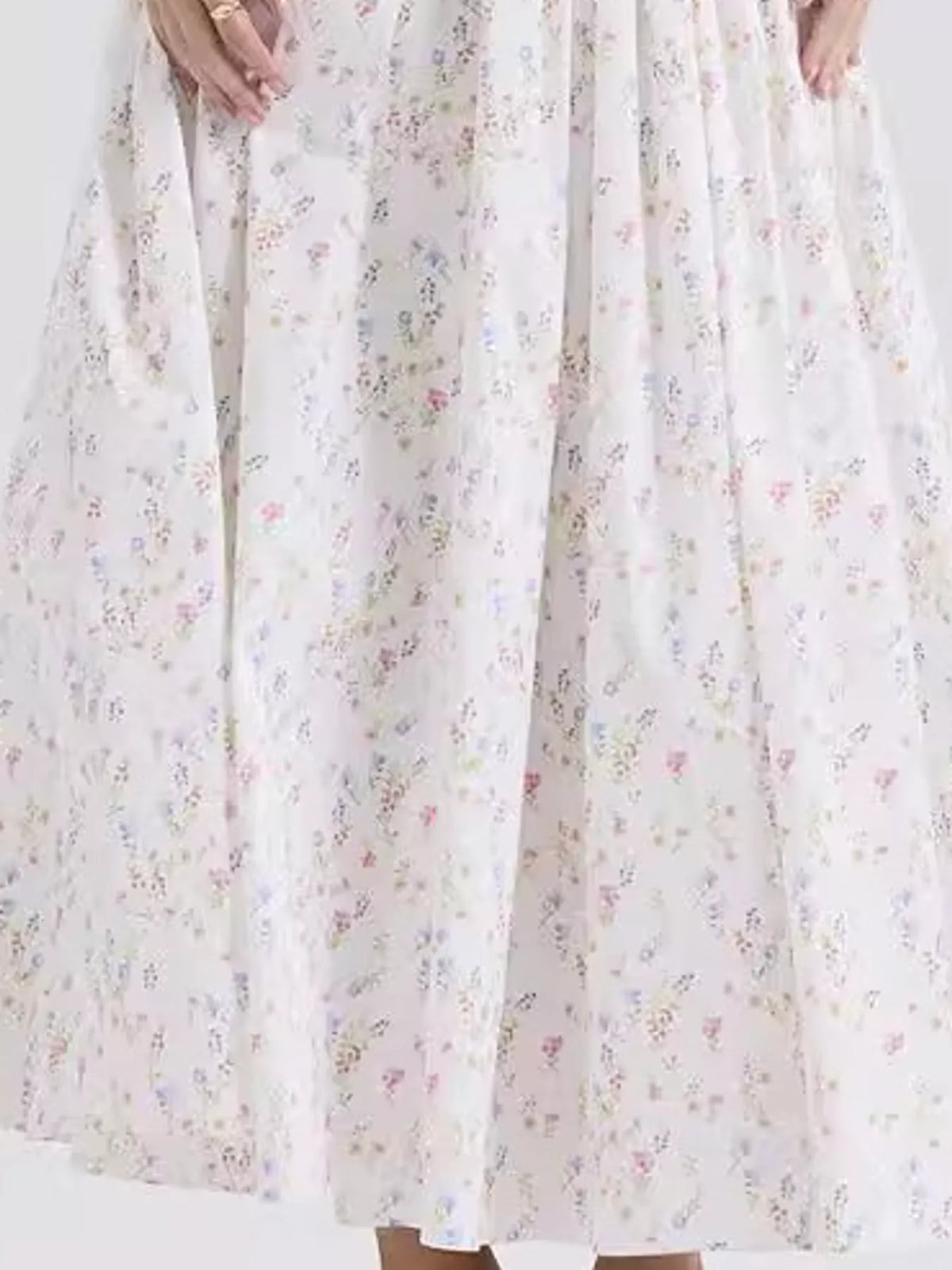 Floral Spaghetti Straps Midi Dress (23)