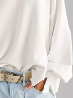 Oversized Relaxed Fit Crew Neck Sweatshirt (2)