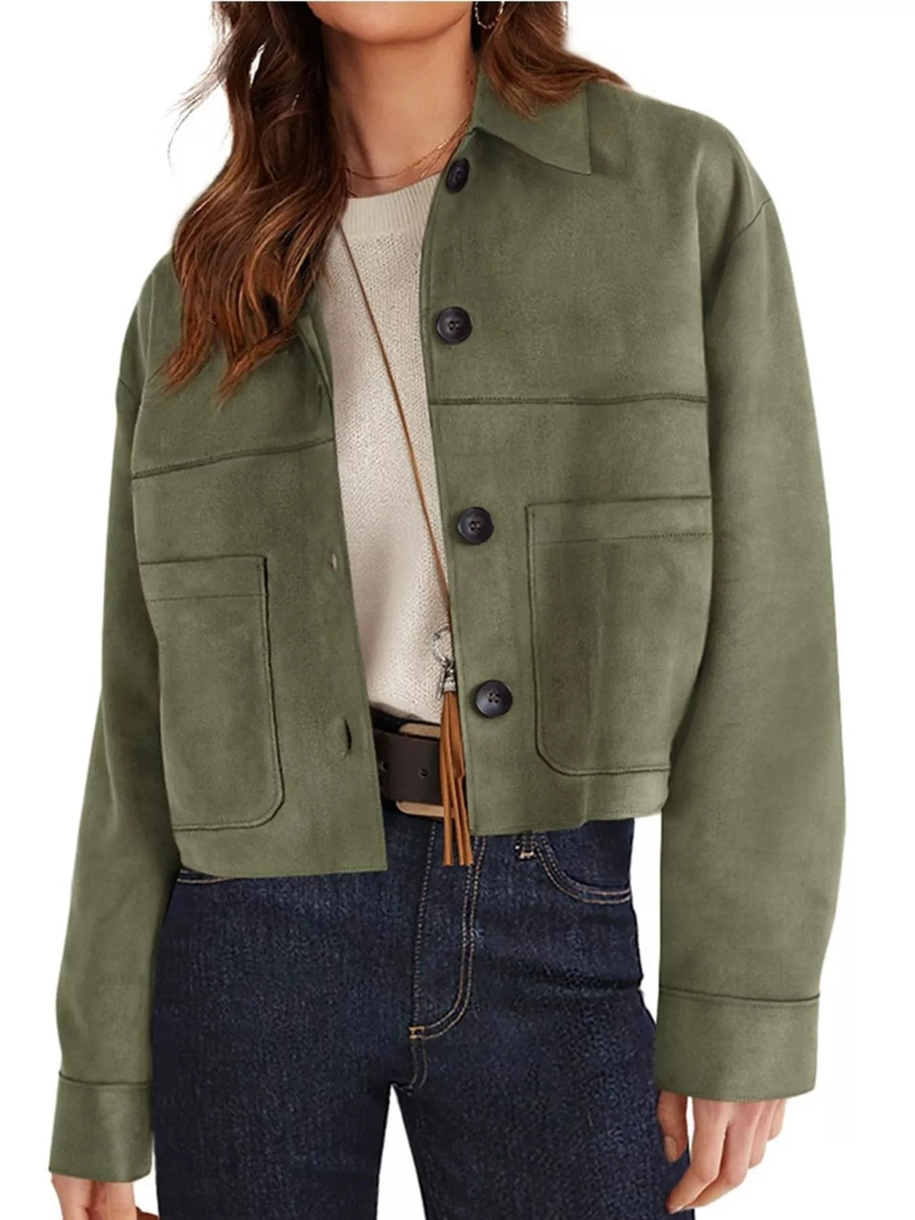 Button-down Cropped Jacket (15)