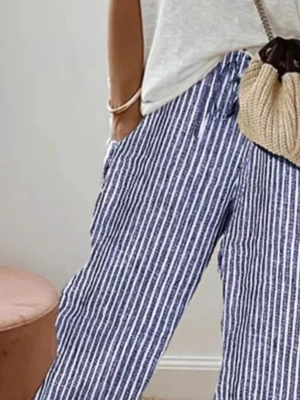 Striped Cropped Pants (8)