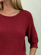Full Size Ribbed Knit Round Neck Sweater Plus (8)
