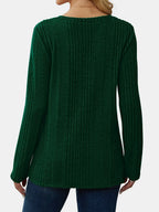 V-neck Long Sleeve T-shirt (12)