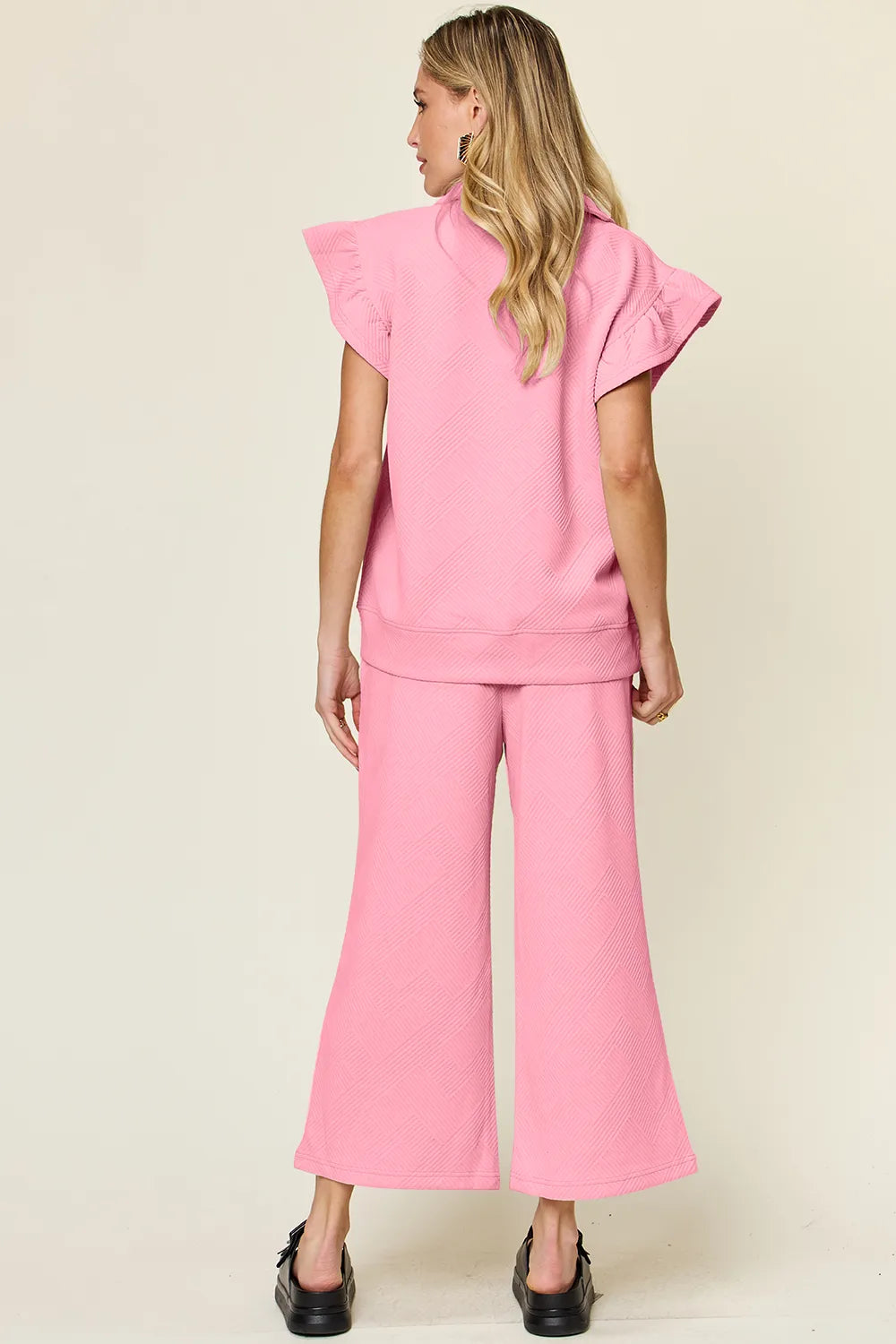 Ruffle Drawstring Wide Leg Set (14)