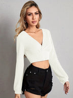 V Neck Crop Top (8)