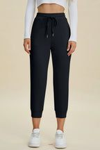 Full Size Air Scuba Drawstring High Waist Cropped Pants (11)