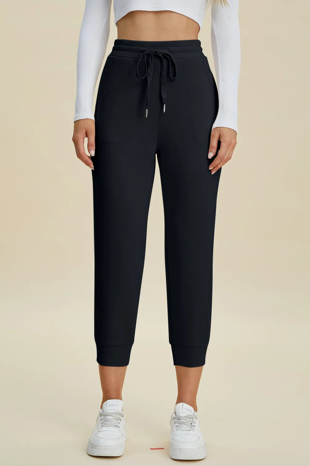 Full Size Air Scuba Drawstring High Waist Cropped Pants (11)