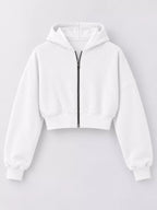 Zip-up Cropped Hoodie (24)