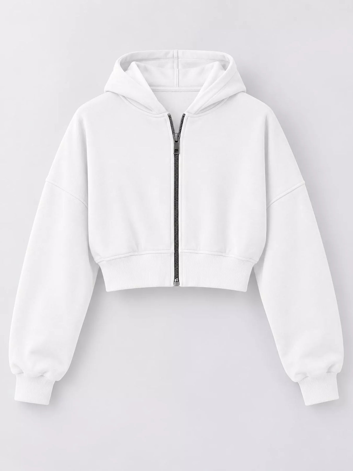 Zip-up Cropped Hoodie (24)