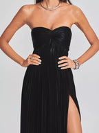 Split Sweetheart Neck Tube Maxi Dress (12)