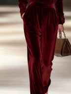 Velvet Long Sleeve Wide-leg Set (12)