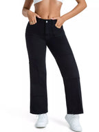 Frayed Edge Straight Leg Jeans (8)