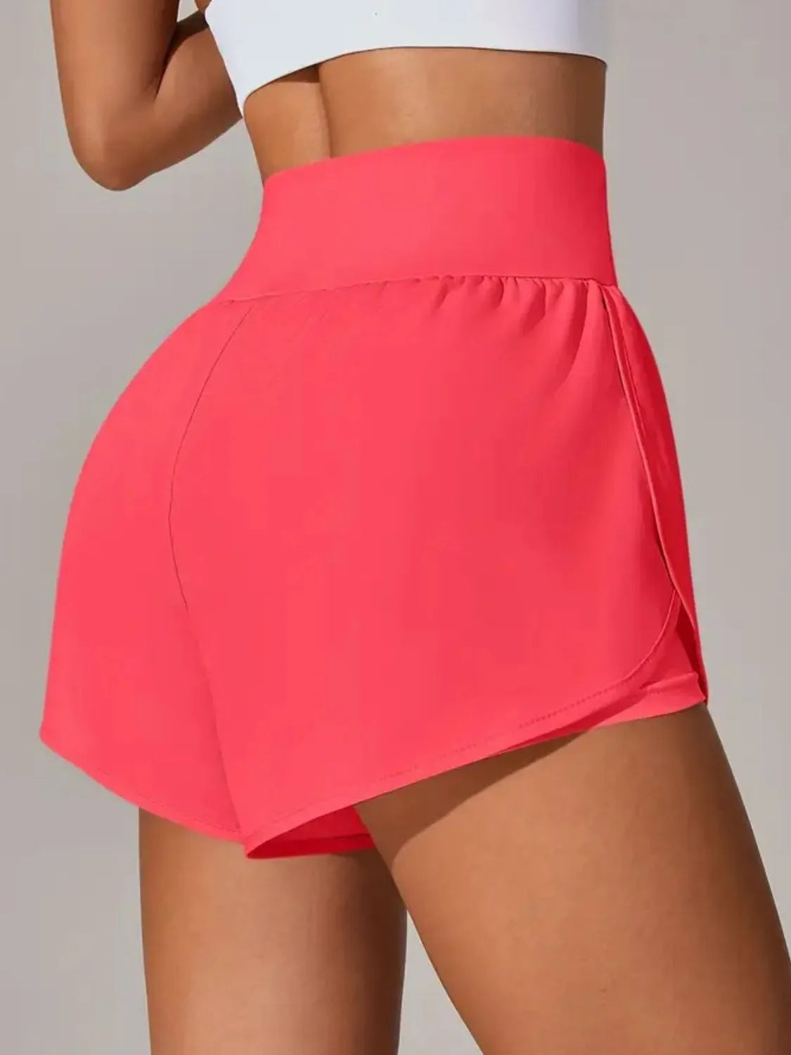 Pocketed High Waist Active Shorts (30)