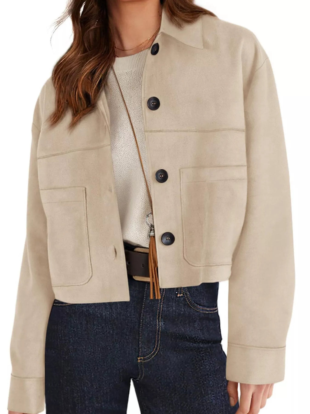 Button-down Cropped Jacket (10)