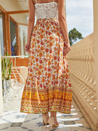 Floral Print Slit Skirt (21)