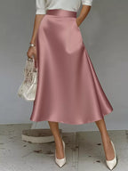 Satin Midi Skirt (21)