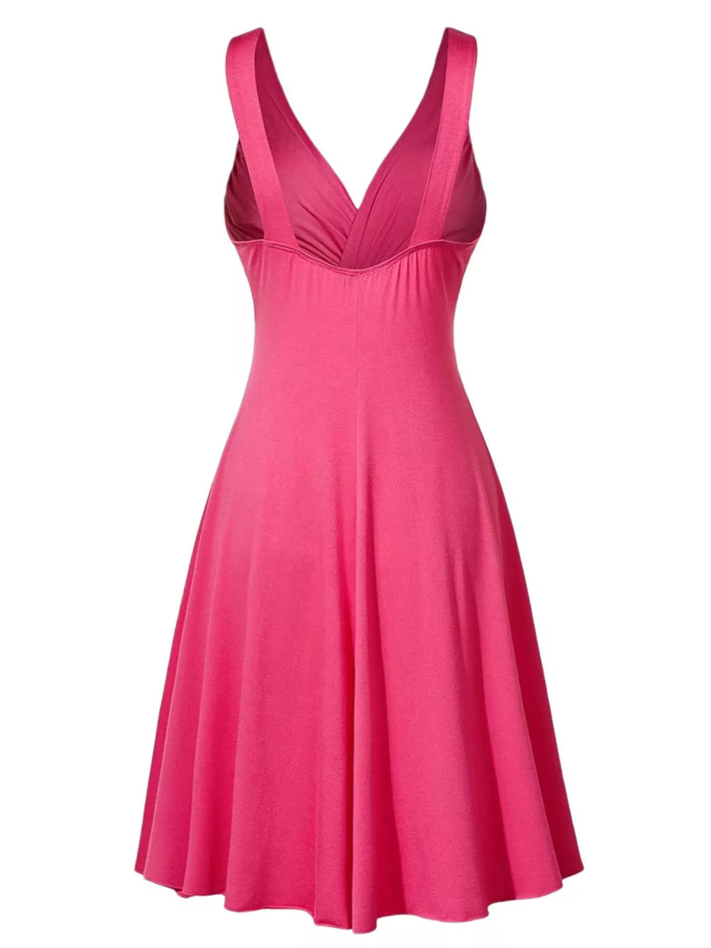 Full Size Twisted Sleeveless Ruched Waist A-line Dress Plus (16)