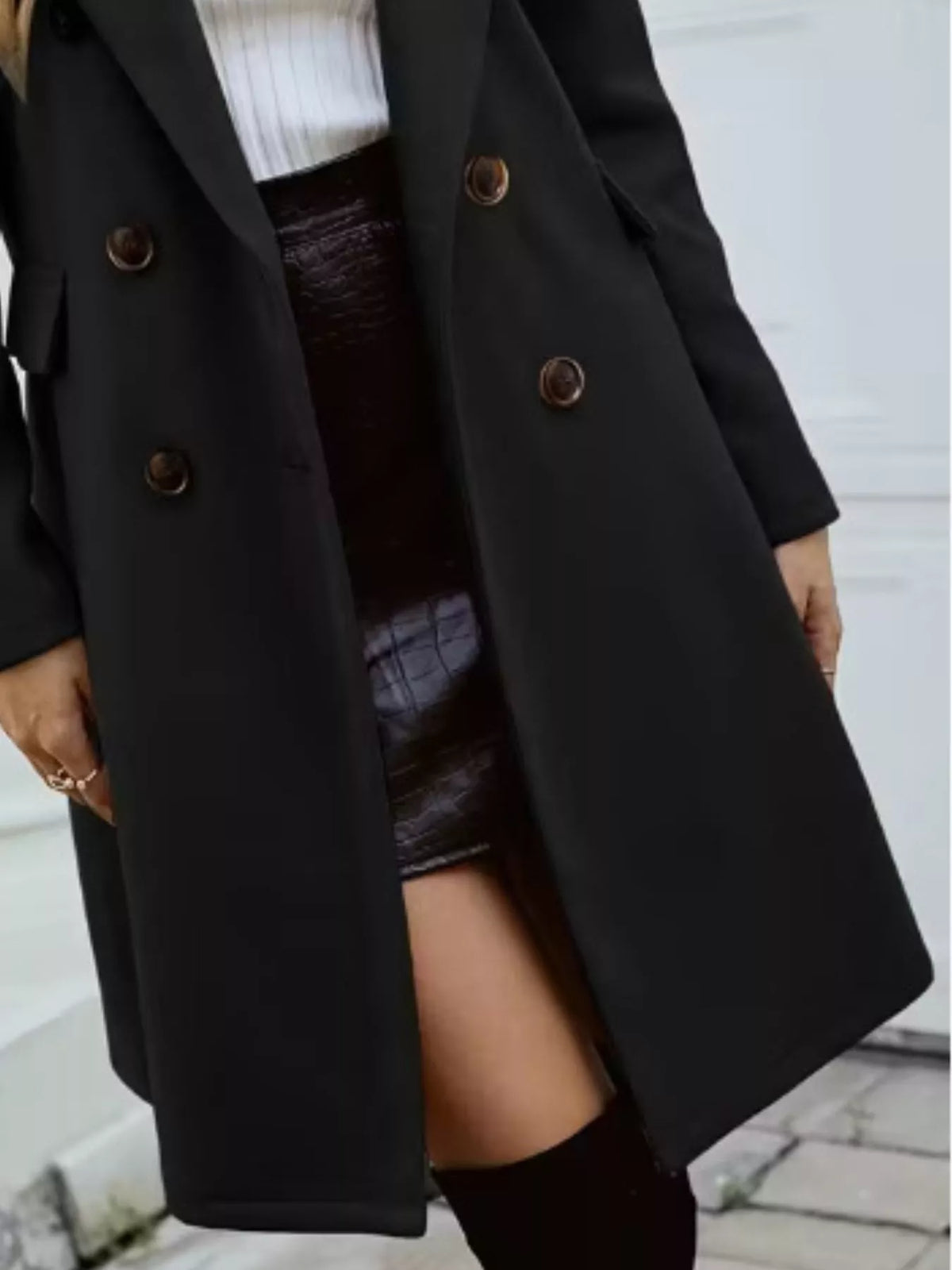 Double-breasted Longline Coat (3)