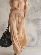 Chiffon Maxi Dress Smocked Waist (9)