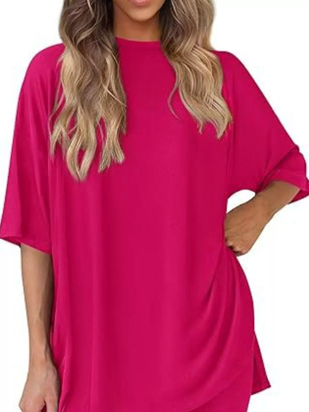 Full Size Half Sleeve T-shirt Shorts Set Plus (30)