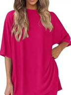 Full Size Half Sleeve T-shirt Shorts Set Plus (30)