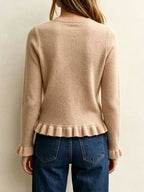 Ruffle-trimmed Crew Neck Sweater (7)