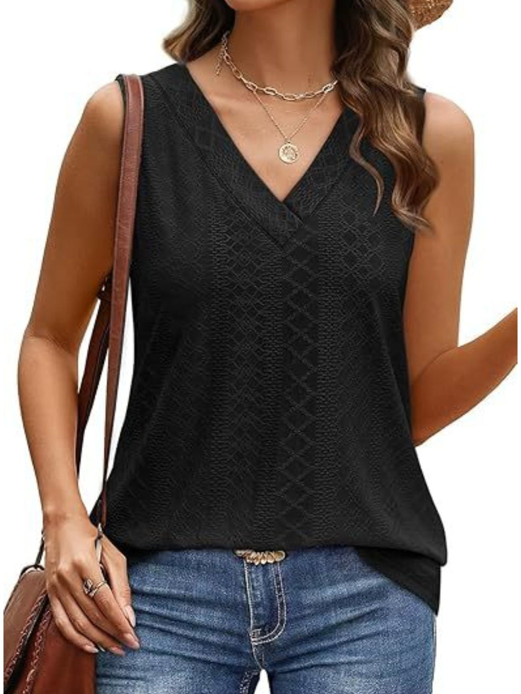 Eyelet V-neck Tank (24)