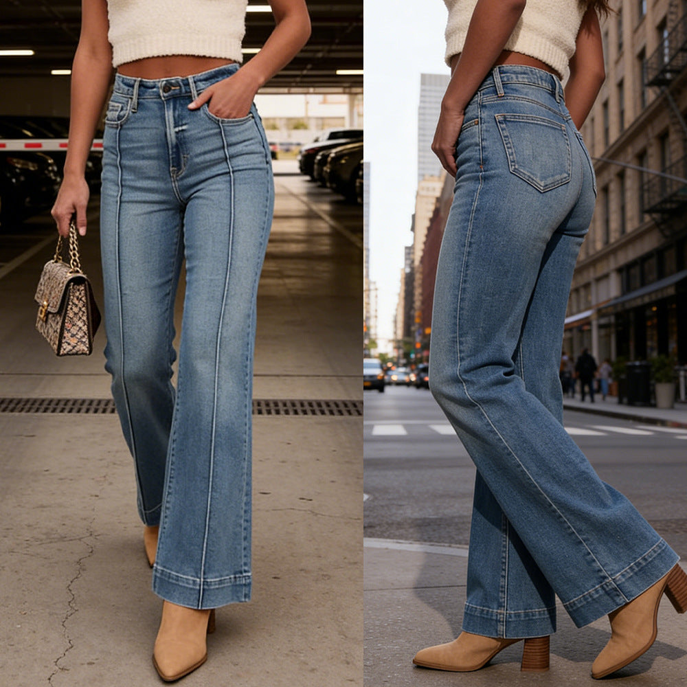 Mid-rise Bootcut Jeans photo 1
