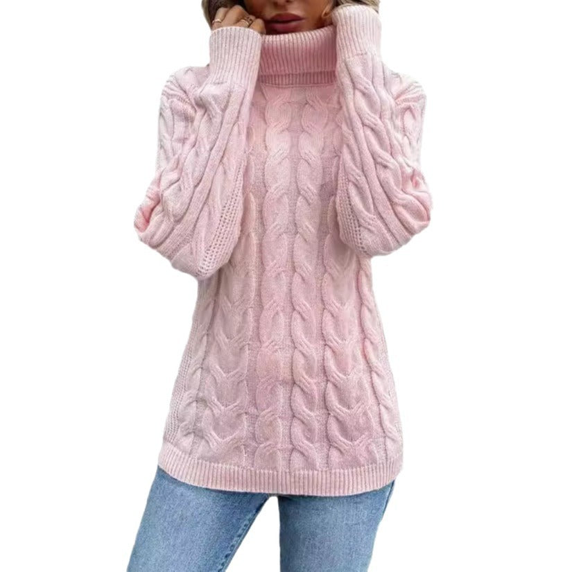 Cable-knit Turtleneck Sweater photo 1