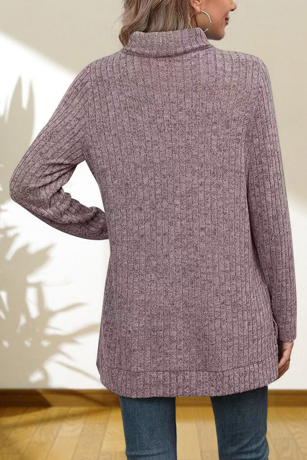 Turtleneck High Low Top (32)