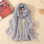 Leopard Chiffon Scarf Thin Shawl variant CJWJ137870301AZ