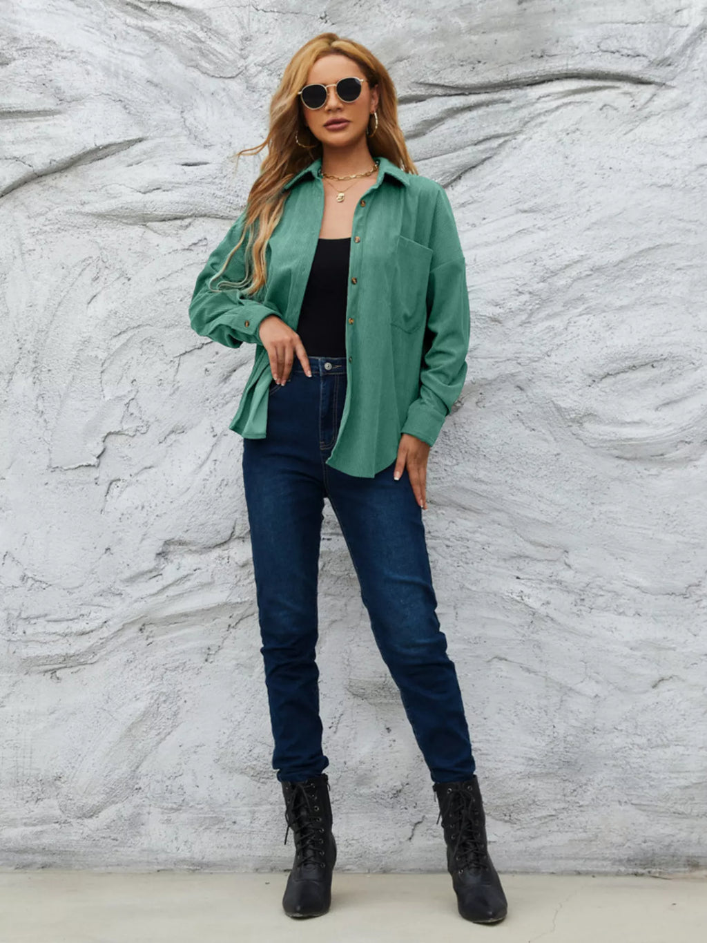 Corduroy Button-up Shirt (18)