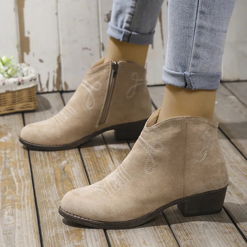 Block Heel Ankle Boots (6)