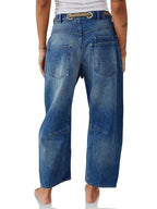 Washed Wide Leg Jeans (4)