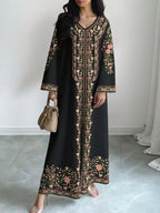 Floral Long Sleeve Maxi Dress (6)