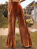 Velvet High Waist Wide Leg Pants (5)