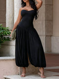Strapless Ruched Wide-leg Jumpsuit (8)