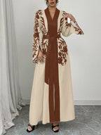 Printed Tie Waist Maxi Dress (20)