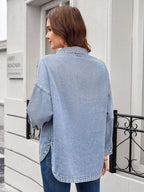Vintage Wash Button-down Denim Jacket (10)