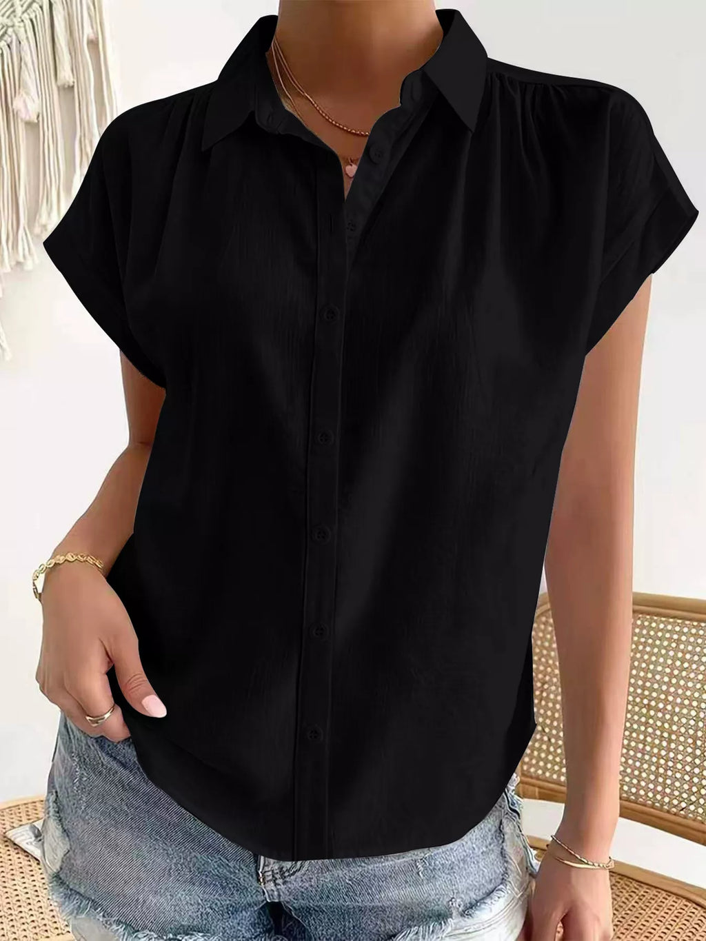 Button-down Short Sleeve Shirt